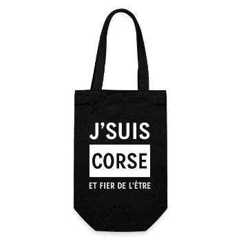 JE SUIS CORSE ET FIER DE L'ETRE - Sac à bouteille - noir - Devant