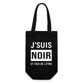 JE SUIS NOIR ET FIER DE L'ETRE - Sac à bouteille - noir - Devant