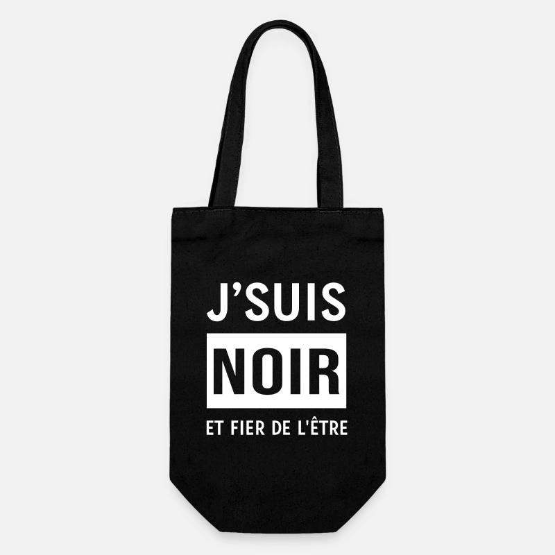 JE SUIS NOIR ET FIER DE L'ETRE - Sac à bouteille - noir