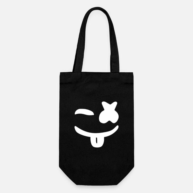 Marshmello - Geschenkbeutel für Flaschen - Schwarz