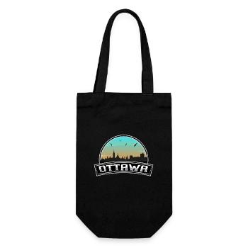 Ottawa Canada Skyline Souvenir canadien - Sac à bouteille - noir - Devant
