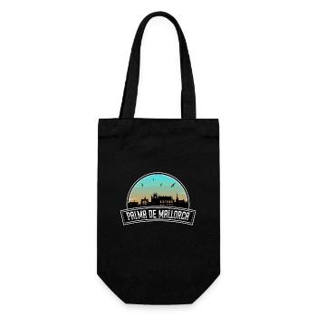 Palma De Mallorca Spain Skyline Spanish Souvenir - Gift Bag for Bottles - black - Front
