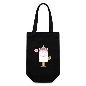 Unicorn Enchanted Popsicle - Gift Bag for Bottles - black - Front