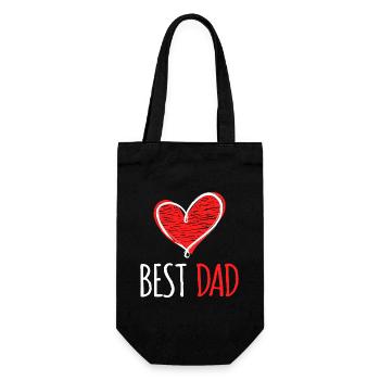 Best Dad Father's Day Favorite Papa Papa All the best - Gift Bag for Bottles - black - Front