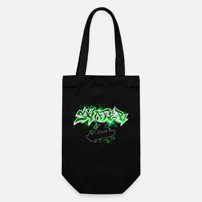 Skater Graffiti - Geschenkbeutel für Flaschen - Schwarz