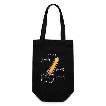First day of school school start school beginning school - Gift Bag for Bottles - black - Front