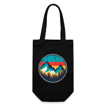 Aurora Ridge Mountain Sunset - Gift Bag for Bottles - black - Front