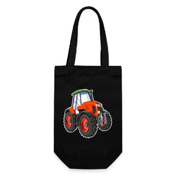 Tractor - Gift Bag for Bottles - black - Front