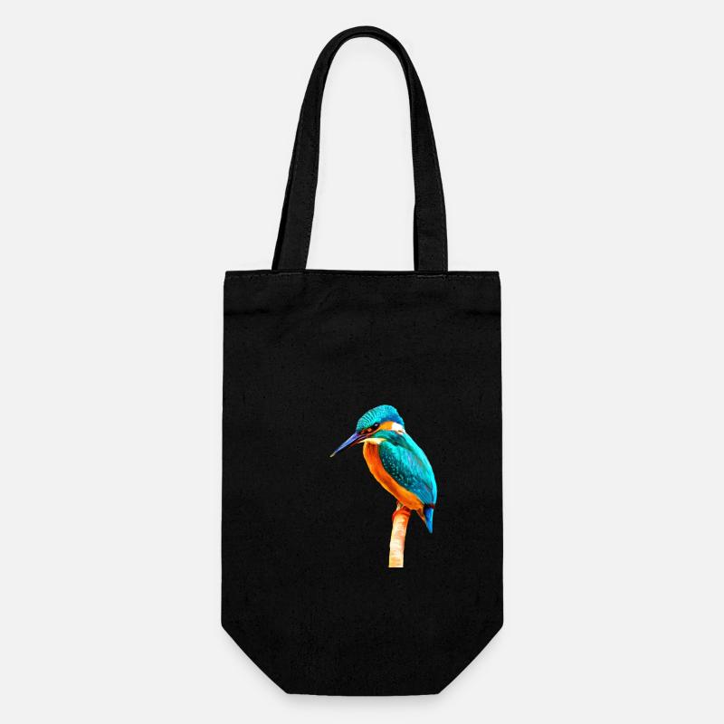 Kingfisher - Gift Bag for Bottles - black