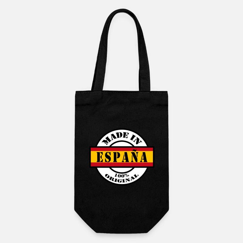 MADE IN España Spain Spanien Iberia Geschenk - Geschenkbeutel für Flaschen - Schwarz