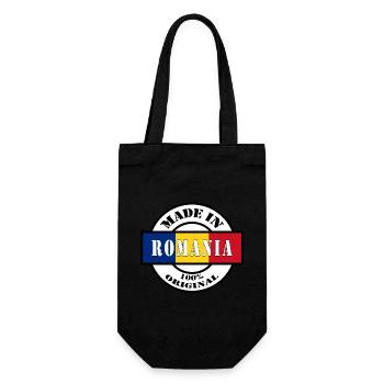 MADE IN Romania né en Roumanie Cadeau - Sac à bouteille - noir - Devant