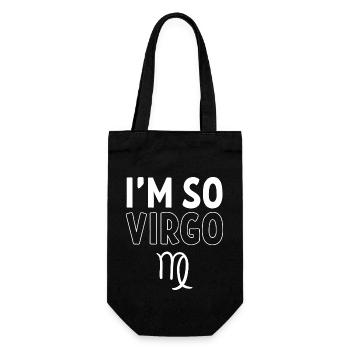 Zodiac Virgo - Gift Bag for Bottles - black - Front