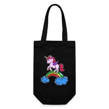 Licorne Cool Animal - Sac à bouteille - noir - Devant