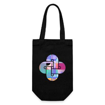 Mosaïque de croix prismatique - Sac à bouteille - noir - Devant