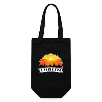 Lublin Pologne Skyline Vintage Sunset Voyage Souven - Sac à bouteille - noir - Devant