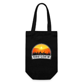 Dresde Allemagne Skyline Vintage Sunset Voyage Souv - Sac à bouteille - noir - Devant