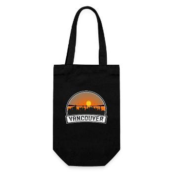 Vancouver Canada Skyline Vintage Sunset Travel Sou - Sac à bouteille - noir - Devant
