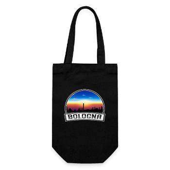 Bologna Italy Skyline Vintage Sunset Travel Souven - Gift Bag for Bottles - black - Front