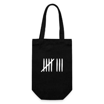 8 birthday tally sheet - 8 years old - Gift Bag for Bottles - black - Front