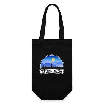 Stockholm Suède Skyline Vintage Sunset Travel Sou - Sac à bouteille - noir - Devant
