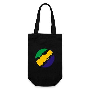 Brésil Couleurs drapeau drapeau - Sac à bouteille - noir - Devant