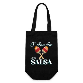 je peux pas j'ai salsa - Sac à bouteille - noir - Devant
