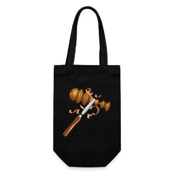 Turning tool for professional and hobby turners - Gift Bag for Bottles - black - Front