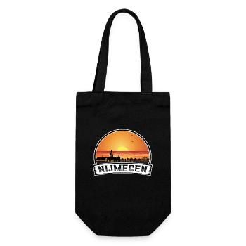 Nimègue Pays-Bas Skyline Vintage Sunset Travel - Sac à bouteille - noir - Devant