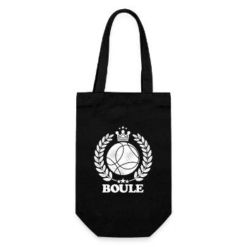 Boule King avec tenue de couronne pour pétanque et pétanque - Sac à bouteille - noir - Devant