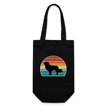 Kooikerhondje Dog Silhouette Vintage Sunset pour Do - Sac à bouteille - noir - Devant