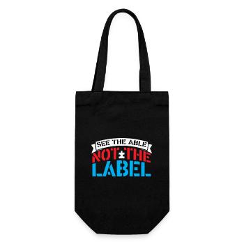 Autisme Voir le Capable Pas Le Lable - Sac à bouteille - noir - Devant