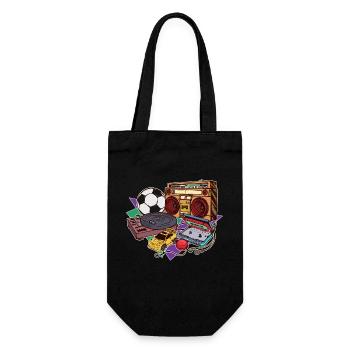 Retro Vintage Old School Style - Geschenkbeutel für Flaschen - Schwarz - Vorne