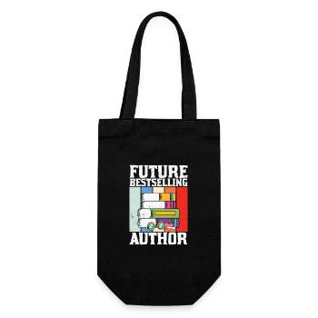 Future Best Selling Author Writer - Gift Bag for Bottles - black - Front