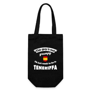 Teneriffa Fans - Geschenkbeutel für Flaschen - Schwarz - Vorne