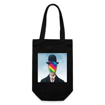 Arc-en-ciel Apple-Man - Sac à bouteille - noir - Devant