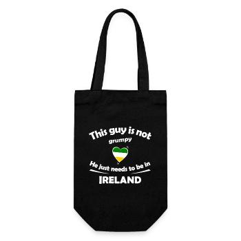 Urlaub in Irland - Geschenkbeutel für Flaschen - Schwarz - Vorne