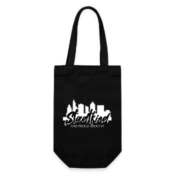 Stadtkind and proud about it - Geschenkbeutel für Flaschen - Schwarz - Vorne