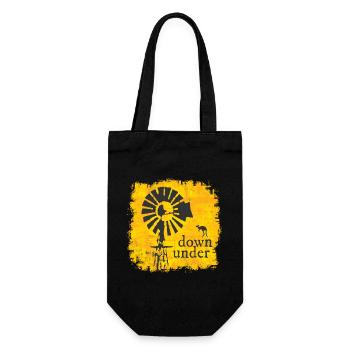 Australia - Gift Bag for Bottles - black - Front