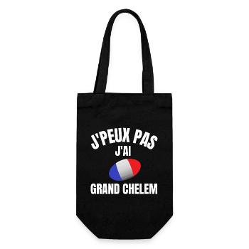 rugby, rugby sport, grand chelem - Sac à bouteille - noir - Devant