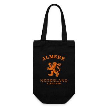 ALMERE Nederland Niederlande Netherlands - Geschenkbeutel für Flaschen - Schwarz - Vorne