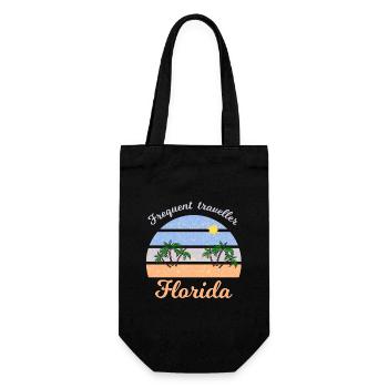 Holidays in Florida - Gift Bag for Bottles - black - Front