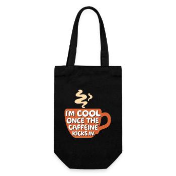 Coffee lovers Cool Statement Coffee Coffee Cup - Gift Bag for Bottles - black - Front