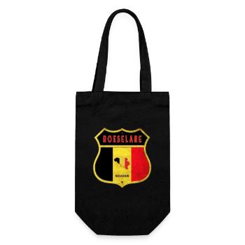 Roulers Belgique Armoiries Drapeaux Design - Sac à bouteille - noir - Devant