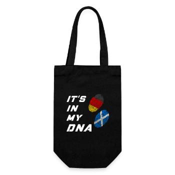 In my DNA Germany and Scotland - Gift Bag for Bottles - black - Front