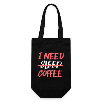 Fatigue Coffee Lovers Statement Coffee Drinking - Gift Bag for Bottles - black - Front