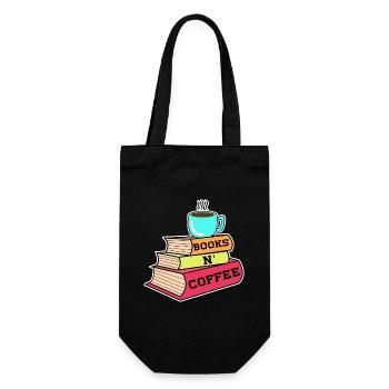 Caffeine Coffee Drinking Statement Coffee Lovers - Gift Bag for Bottles - black - Front