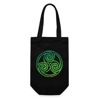 Celtic Knot - Geschenkbeutel für Flaschen - Schwarz - Vorne