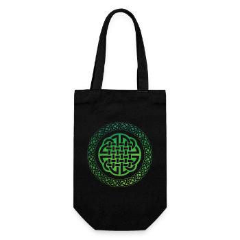 Celtic Knot - Geschenkbeutel für Flaschen - Schwarz - Vorne