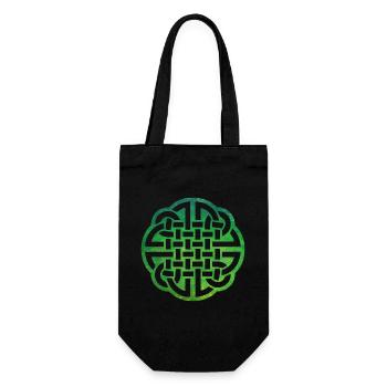 Celtic Knot - Geschenkbeutel für Flaschen - Schwarz - Vorne
