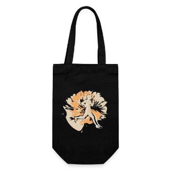 Stylish runner always one step ahead - Gift Bag for Bottles - black - Front